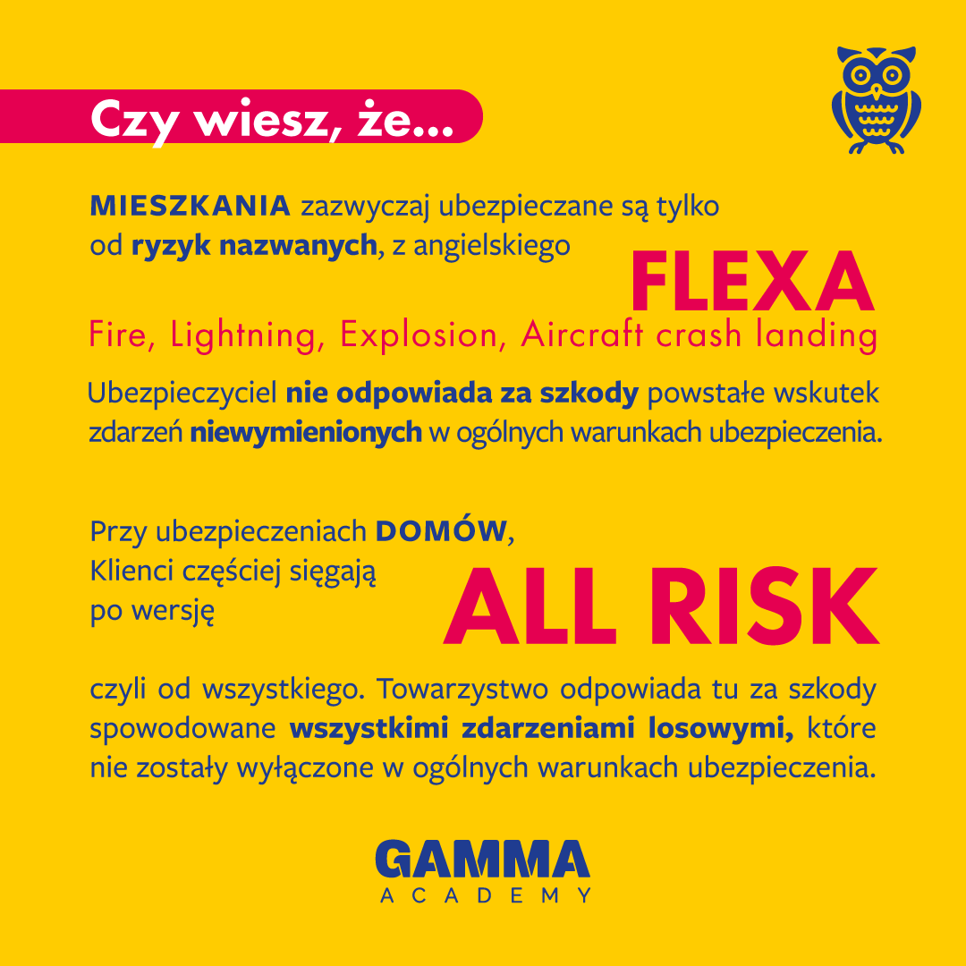 Ubezpieczenia nieruchomości - FLEXA v.s All Risk
